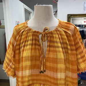 Pilcro plaid top L