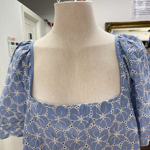 Zara eyelet mini dress NWT XL