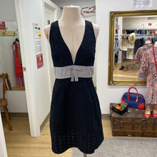 Load image into Gallery viewer, Jennifer Glasgow eyelet/striped dress L
