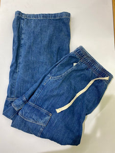 Gap wide leg denim cargo pants XL