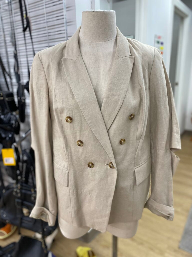 Michael Kors linen blend blazer 10