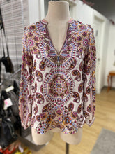 Load image into Gallery viewer, Hale Bob beaded paisley top XS
