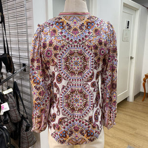 Hale Bob beaded paisley top XS