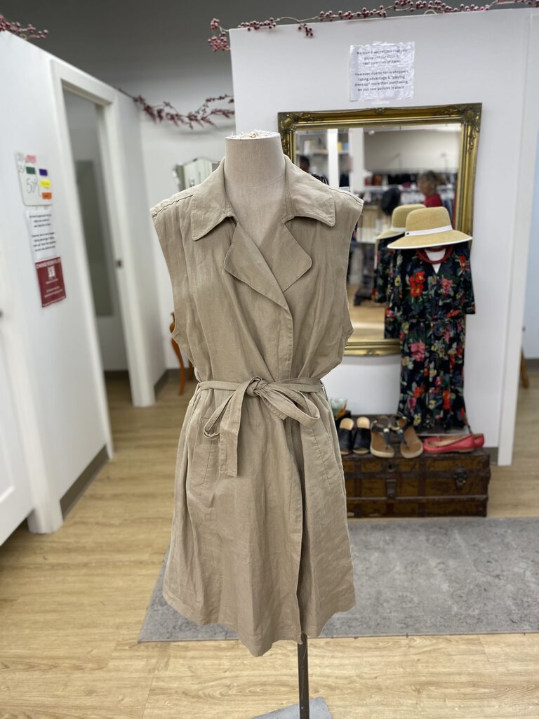 Banana Republic (outlet) long linen vest XL