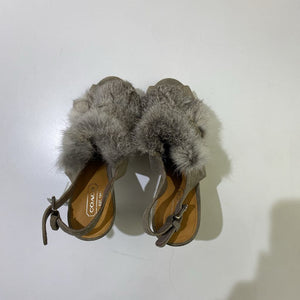 Coach fur sandals 7