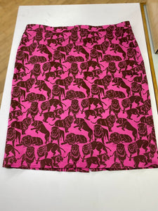 J Crew lion print skirt 16