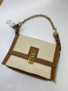 Charles & Keith canvas/pleather handbag NWT