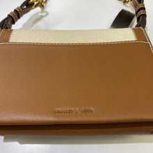 Load image into Gallery viewer, Charles &amp; Keith canvas/pleather handbag NWT
