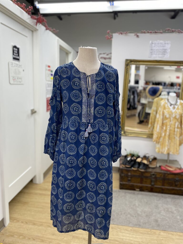 Johnny Was lined cotton dress S