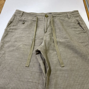 Lands End striped linen pants 8