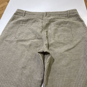 Lands End striped linen pants 8