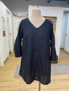 Flax linen dress S