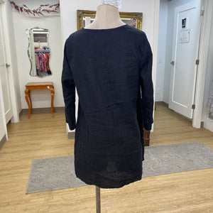 Flax linen dress S