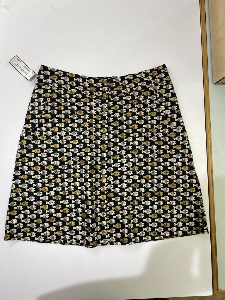 Kazak A-line fish print skirt M