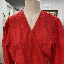 Load image into Gallery viewer, Gap eyelet wrap dress XL
