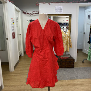 Gap eyelet wrap dress XL