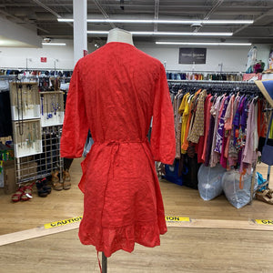 Gap eyelet wrap dress XL