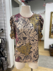 Anthropologie matte sequin top 8
