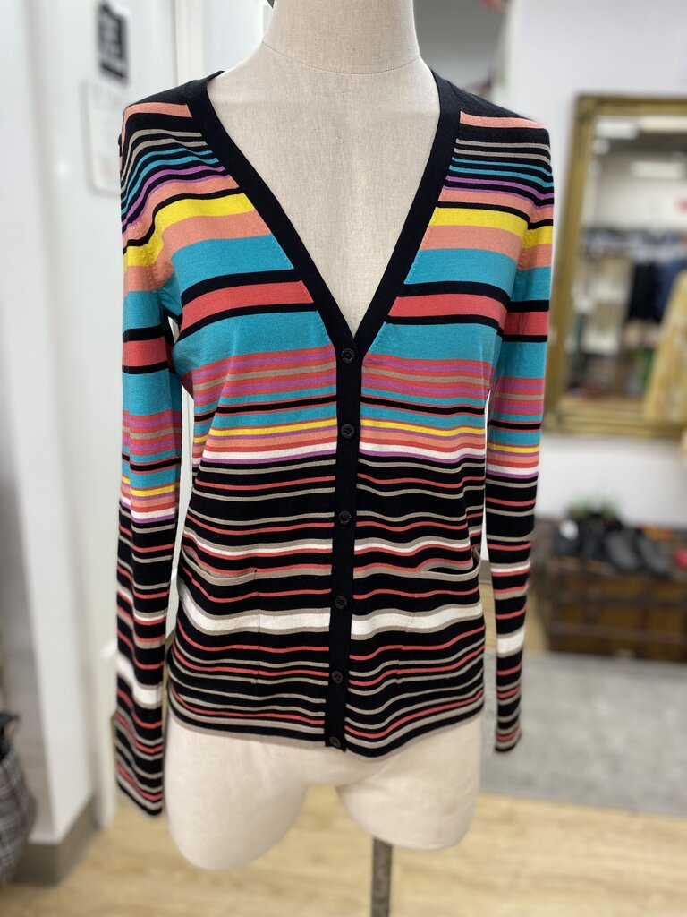 Escada striped knit cardi NWT S