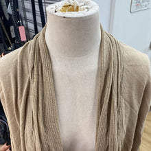Load image into Gallery viewer, Lands End light knit cotton/silk/cashmere open cardi L
