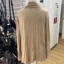 Load image into Gallery viewer, Lands End light knit cotton/silk/cashmere open cardi L
