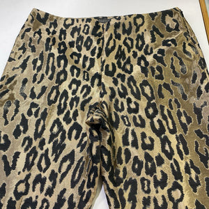 Vince Camuto leopard print satiny pants 10