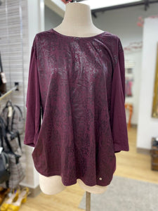 Gerry Weber coated snake print top NWT 16