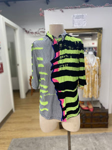 Jamie Sadock crinkled top L