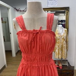 Gap smocked maxi dress XS