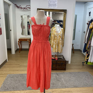 Gap smocked maxi dress XS