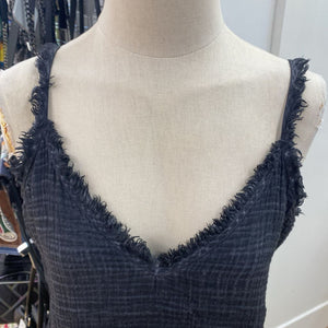 Pokoloko crinkle cotton tank O/S