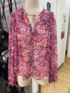 For Love & Lemons floral top M NWT