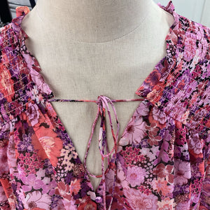 For Love & Lemons floral top M NWT