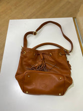 Load image into Gallery viewer, Roots leather drawstring bag
