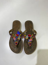 Load image into Gallery viewer, LaidBack London handmade beaded sandals 37
