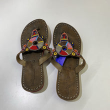 Load image into Gallery viewer, LaidBack London handmade beaded sandals 37
