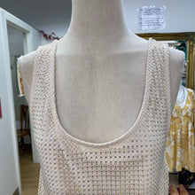 Load image into Gallery viewer, Sunday in Brooklyn mesh/rhinestones overlay top S
