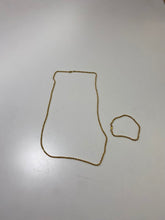 Load image into Gallery viewer, GLDN GRL gold plated bracelet/necklace set
