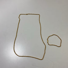 Load image into Gallery viewer, GLDN GRL gold plated bracelet/necklace set
