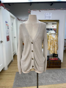 Banana Republic knit linen cardi M