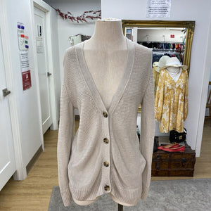 Banana Republic knit linen cardi M