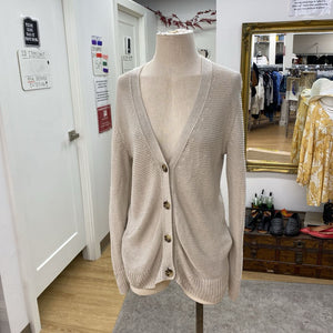 Banana Republic knit linen cardi M