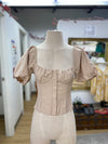 Wayf smocked top XS