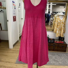 Load image into Gallery viewer, Melanie Lyne ribbed/linen blend dress S
