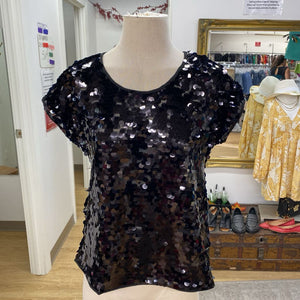 Armani Exchange sequin top M NWT