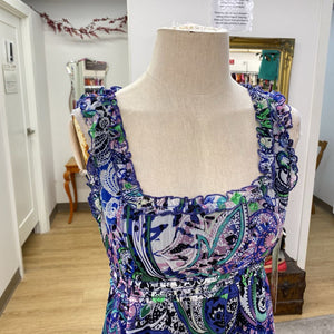 Lapis paisley dress NWT M