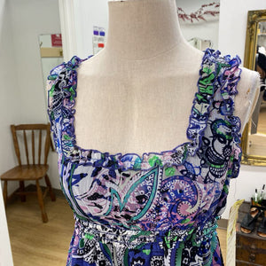 Lapis paisley dress NWT M
