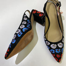 Load image into Gallery viewer, Ann Taylor embroidered slingbacks 6.5
