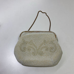Vintage Made in France beaded evening bag w matching wallet