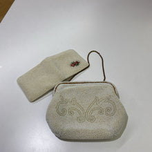 Load image into Gallery viewer, Vintage Made in France beaded evening bag w matching wallet
